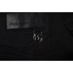 Dolce & Gabbana Black Logo Patch Cotton Crew Neck T-shirt TSH90026-44