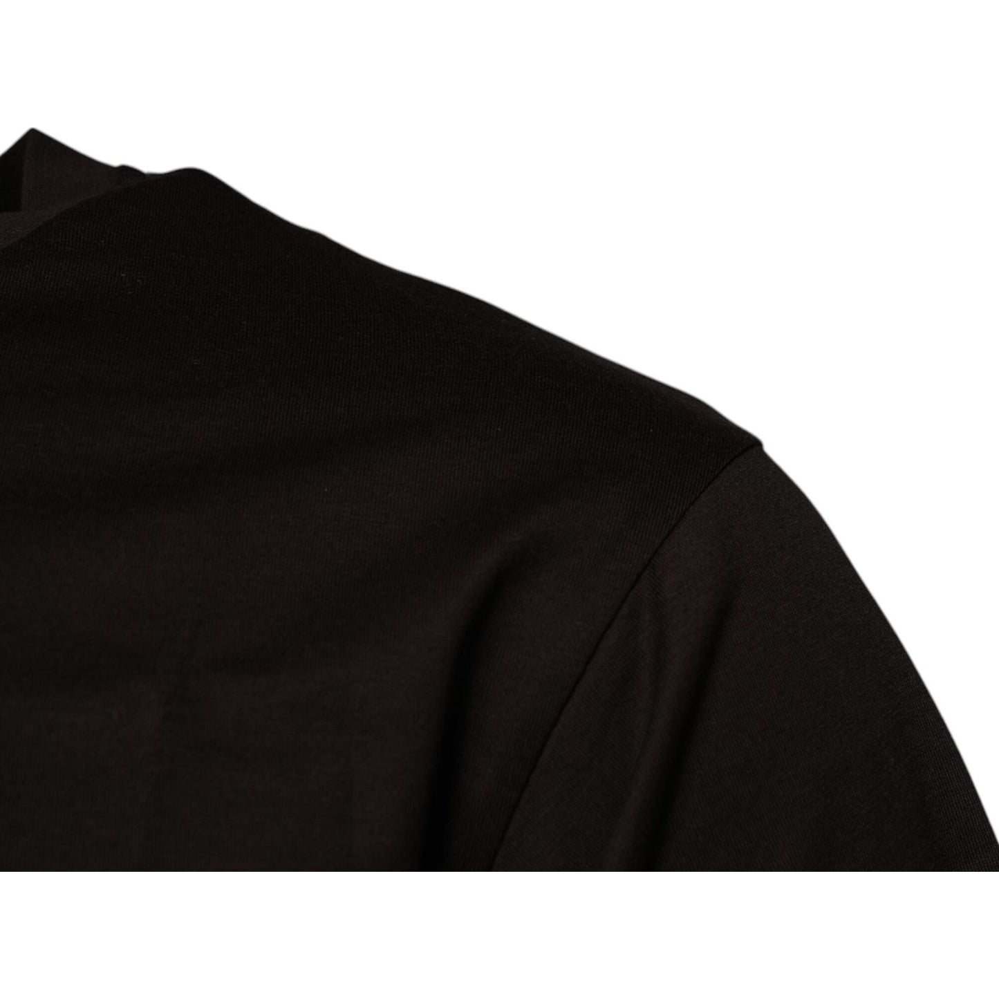 Dolce & Gabbana Dark Brown Logo Cotton Crew Neck T-shirt TSH90032-48