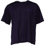 Dolce & Gabbana Navy Blue DG Logo Cotton Crew Neck T-shirt TSH90052-44