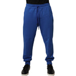 Dolce & Gabbana Blue Cotton Jogger Mid Waist Pants PAN76029-52