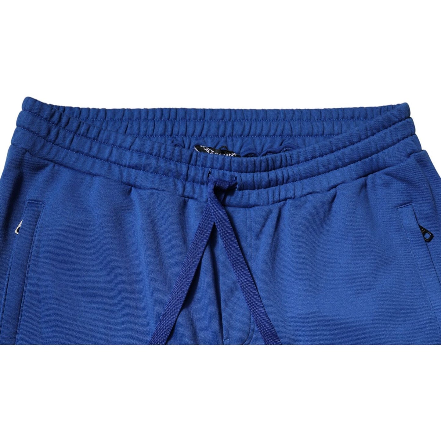 Dolce & Gabbana Blue Cotton Jogger Mid Waist Pants PAN76029-52