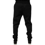 Dolce & Gabbana Black Polyester Men Jogger Sweatpants Pants PAN76078-46