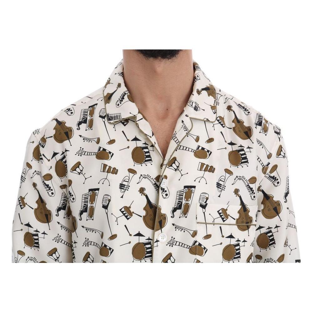 Dolce & Gabbana Multicolor Silk Shirt DO-1028-40