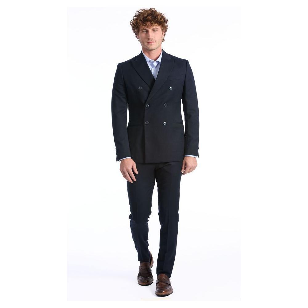 Baldinini Trend Blue Wool Suit BA-1033-IT52 | XL