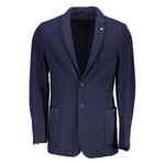 Gant Blue Wool Blazer Jacket 1728,67400106144,Blue,Clothing,Gant,IT50 | L,Jackets - Men - Clothing,Men,Men - Clothing,New with tags GA-1054-IT50 | L