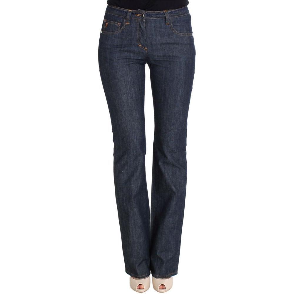Ferre Blue Cotton Jeans & Pant 1728,67400106144,Blue,Clothing,Ferre,Jeans & Pants - Women - Clothing,New with tags,W26,Women,Women - Clothing GFFE-1122-W26