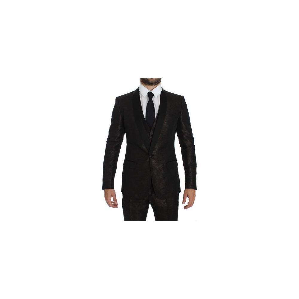 Dolce & Gabbana Bicolor Polyester Suit DO-1173-IT46 | S
