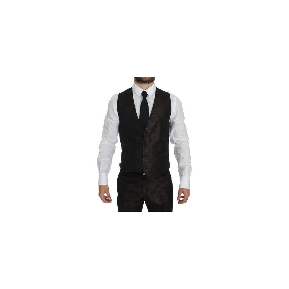 Dolce & Gabbana Bicolor Polyester Suit DO-1173-IT46 | S
