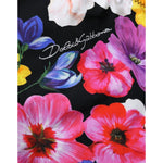 Dolce & Gabbana Black Floral Print Swimsuit Bikini Bottom Swimwear BIK1800-3