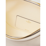 Valentino Garavani Ivory Leather Small Hobo Vlogo Shoulder Bag VGZW2B0Q42JDK098