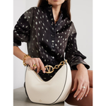 Valentino Garavani Ivory Leather Small Hobo Vlogo Shoulder Bag VGZW2B0Q42JDK098