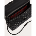Valentino Garavani Black Nappa Leather Medium Rockstudt Spike Bag VGZW2B0122SLC0NO