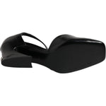 Dolce & Gabbana Black Leather Jackie Ankle Strap Sandals Shoes LA12454-37.5