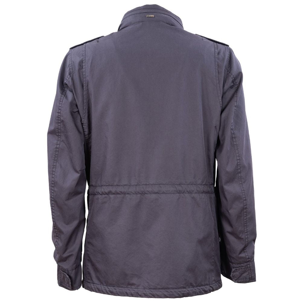 Herno Blue Cotton Jacket HE-14924-IT46 | S