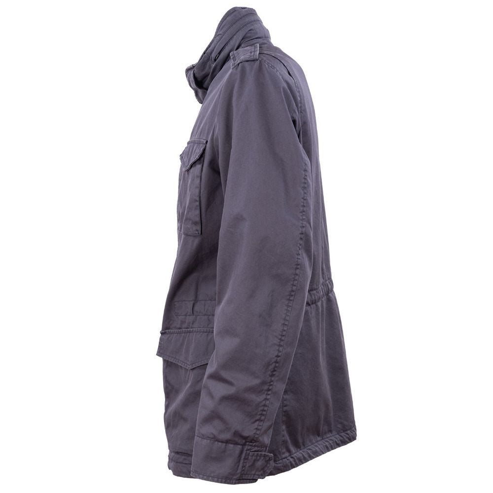 Herno Blue Cotton Jacket HE-14924-IT46 | S