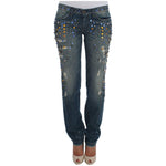 Dolce & Gabbana Crystal Embellished GIRLY Slim Fit Jeans SIG19332-1