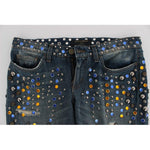 Dolce & Gabbana Crystal Embellished GIRLY Slim Fit Jeans SIG19332-1