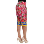Dolce & Gabbana Multicolor Floral Knee Capris Shorts Pants SIG20001-1