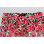 Dolce & Gabbana Multicolor Floral Knee Capris Shorts Pants SIG20001-1
