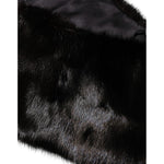Dolce & Gabbana Black Fur Shawl Neck Wrap Cover Collar Scarf MS7116-40