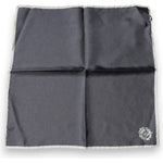 Dolce & Gabbana Gray Crown Logo Square Handkerchief Scarf MS7297