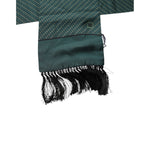 Dolce & Gabbana Dark Green Fantasy Fringes Neck Wrap Scarf