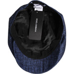 Dolce & Gabbana Blue Cotton Stretch Newsboy Hat 1728,58 cm|M,67345645728,Accessories,Blue,Dolce & Gabbana,Hats & Caps - Men - Accessories,Material: 97% Cotton 3% Elastane,Men,Men - Accessories,New with tags HAT9744-58