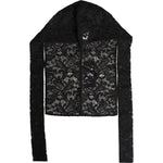 Dolce & Gabbana Black Floral Lace Whole Head Wrap Hat HAT9753-58