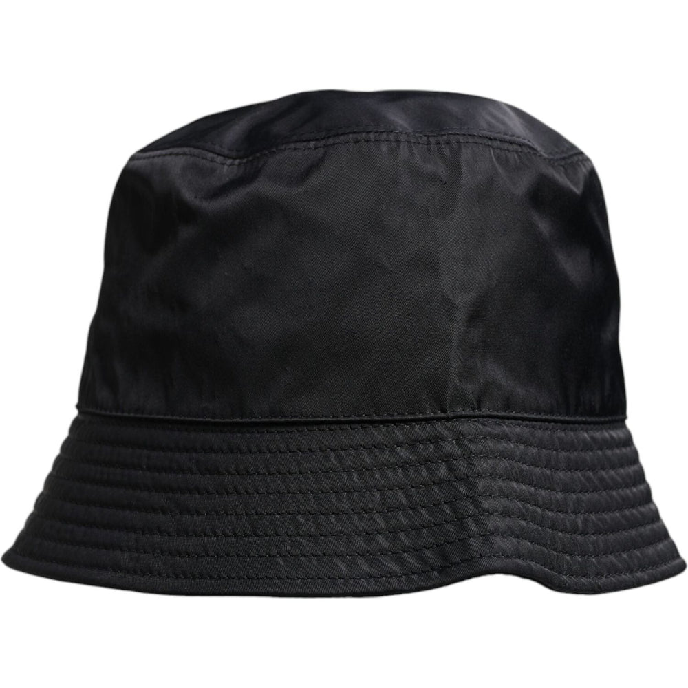 Dolce & Gabbana Black Cotton Wide Brim Bucket Hat HAT9791-58