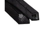 Dolce & Gabbana Black Circles Silk Adjustable Necktie Tie