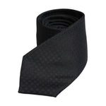Dolce & Gabbana Black Circles Silk Adjustable Necktie Tie