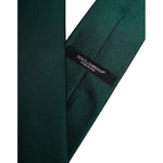 Dolce & Gabbana Green Solid Cotton Adjustable Necktie Tie 1728,67345645728,Accessories,Dolce & Gabbana,Green,Material: 100% Cotton,Men,Men - Accessories,New with tags,Ties & Bowties - Men - Accessories KRA3468