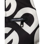 Dolce & Gabbana Black White Logo Beachwear Shorts Swimwear BIK1895-44