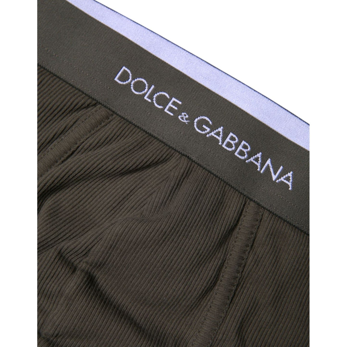 Dolce & Gabbana Gray Cotton Men Mid Slip Brief Underwear BIK1940-6