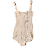 Dolce & Gabbana Beige Tulle Balconette Bra Bodysuit Underwear BIK1955-2