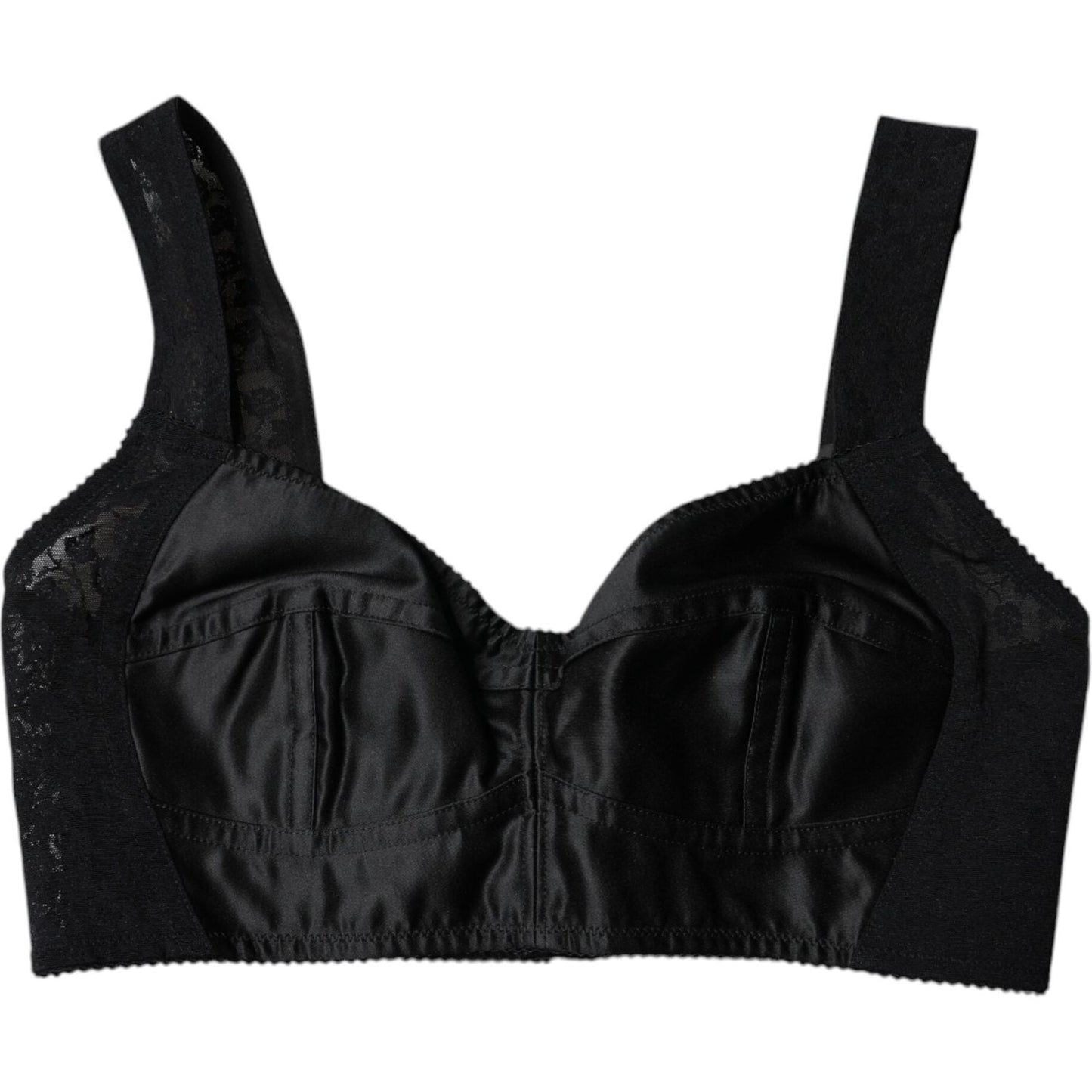 Dolce & Gabbana Black Nylon Balconcino Brassiere Underwear BIK1985-40