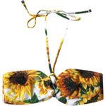 Dolce & Gabbana Multicolor Floral Halter Beachwear Bikini Top Swimwear BIK1995-1