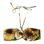 Dolce & Gabbana Multicolor Floral Halter Beachwear Bikini Top Swimwear BIK1995-1