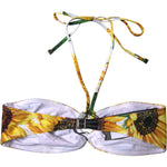 Dolce & Gabbana Multicolor Floral Halter Beachwear Bikini Top Swimwear BIK1995-1