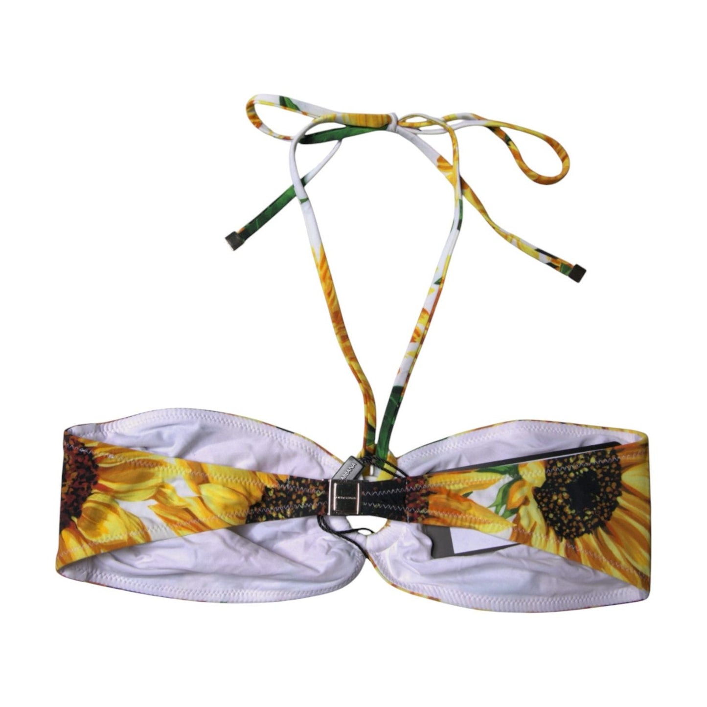 Dolce & Gabbana Multicolor Floral Halter Beachwear Bikini Top Swimwear BIK1995-1