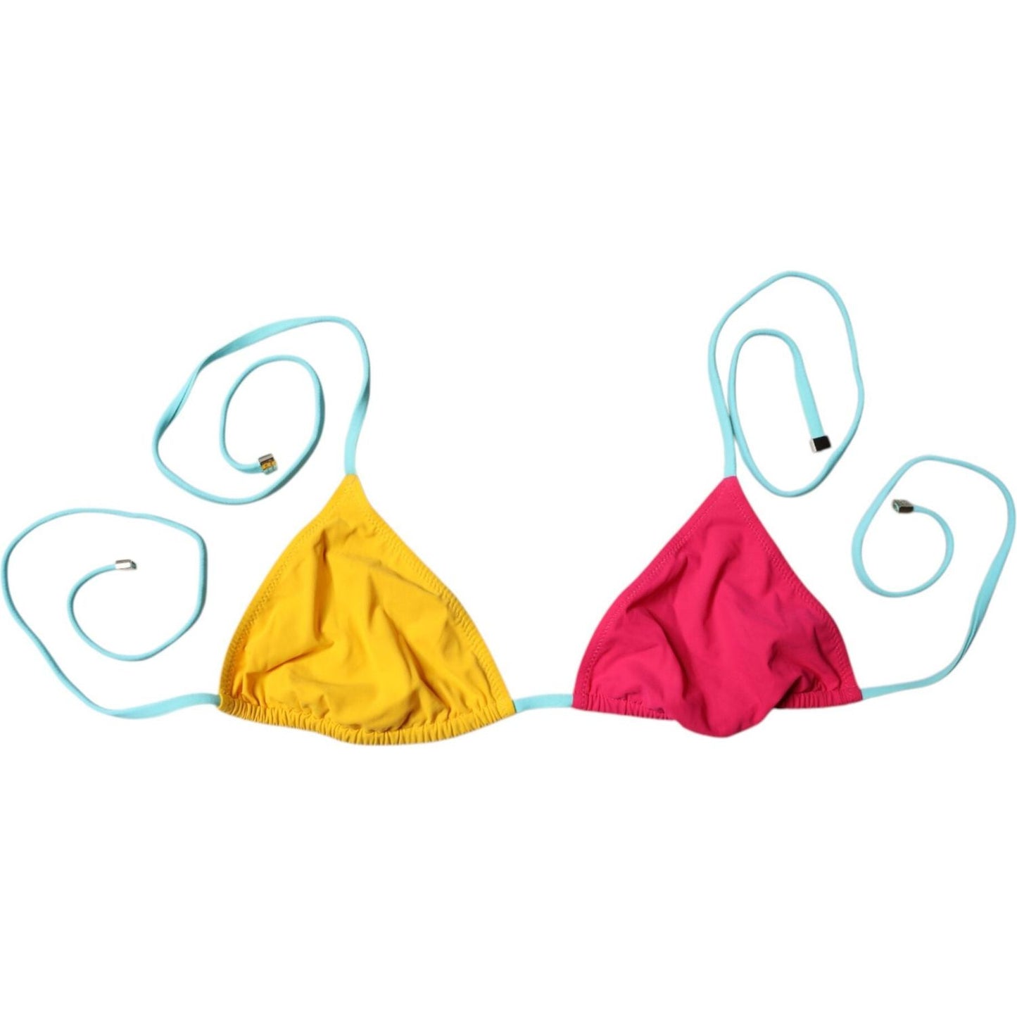 Dolce & Gabbana Multicolor Halter Beachwear Bikini Top Swimwear BIK1997-2