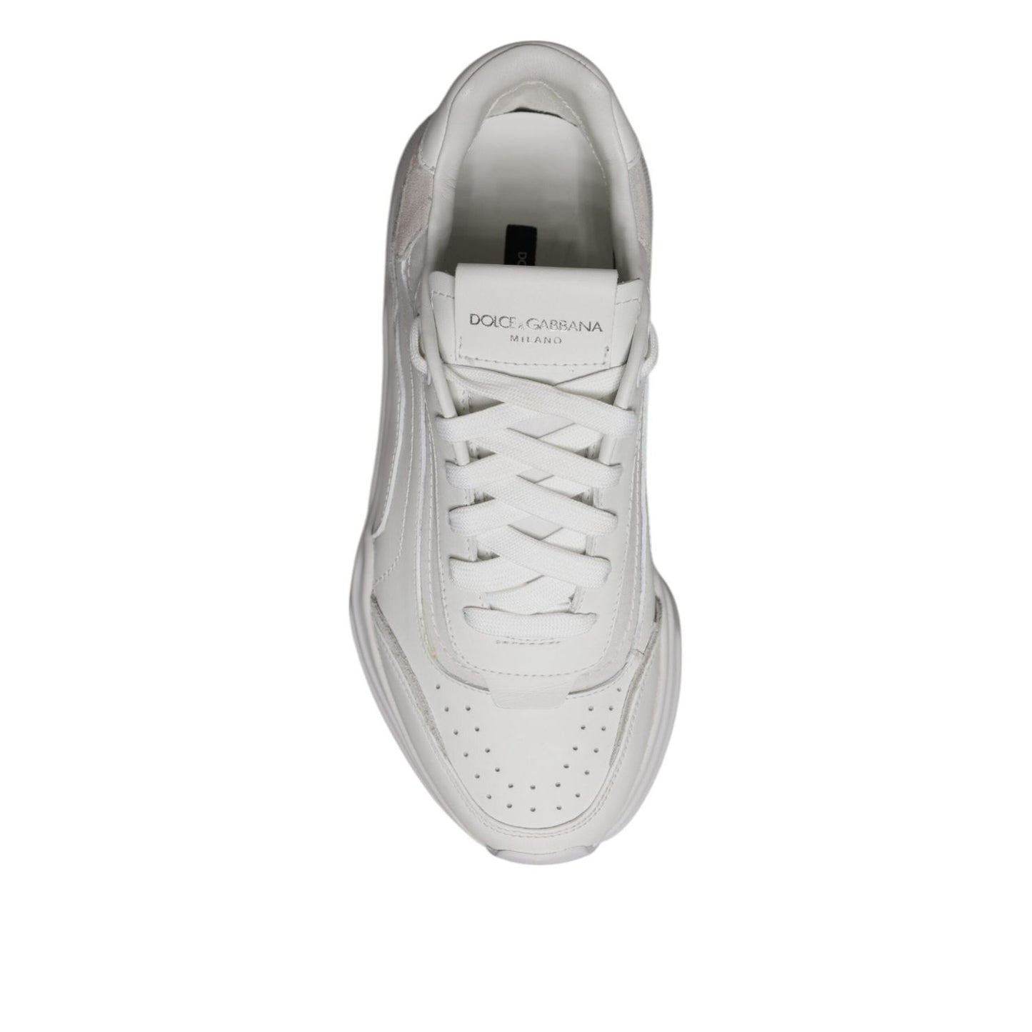 Dolce & Gabbana White Daymaster Low Top Sneakers Shoes MV7157#1-40.5