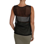 Dolce & Gabbana Black Mesh Transparent Blouse T-shirt TSH2694-42