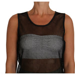 Dolce & Gabbana Black Mesh Transparent Blouse T-shirt TSH2694-42