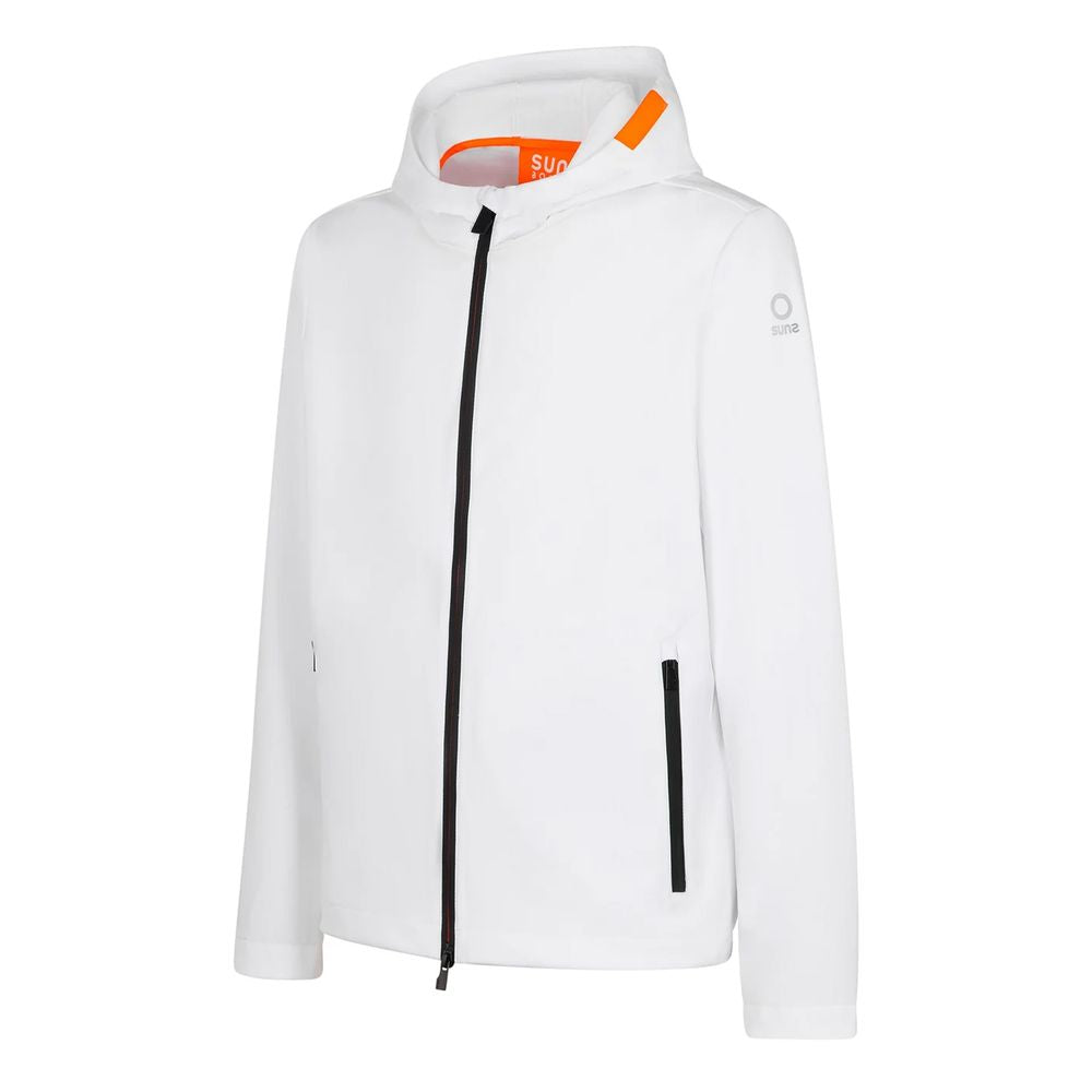 Suns White Polyester Jacket SU-15016-M