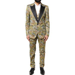 Dolce & Gabbana Multicolor Camouflage SICILIA 3 Piece Suit KOS2247-48