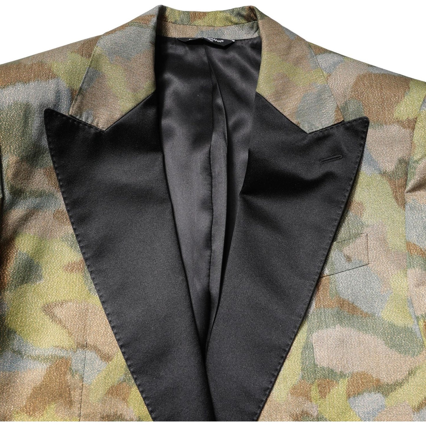 Dolce & Gabbana Multicolor Camouflage SICILIA 3 Piece Suit KOS2247-48