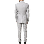 Dolce & Gabbana Light Gray Wool GOLD 2 Piece Formal Suit KOS2248-44