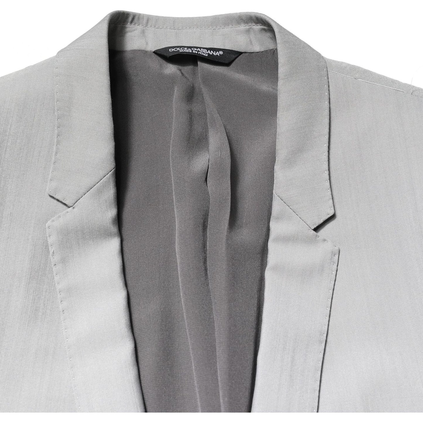Dolce & Gabbana Light Gray Wool GOLD 2 Piece Formal Suit KOS2248-44