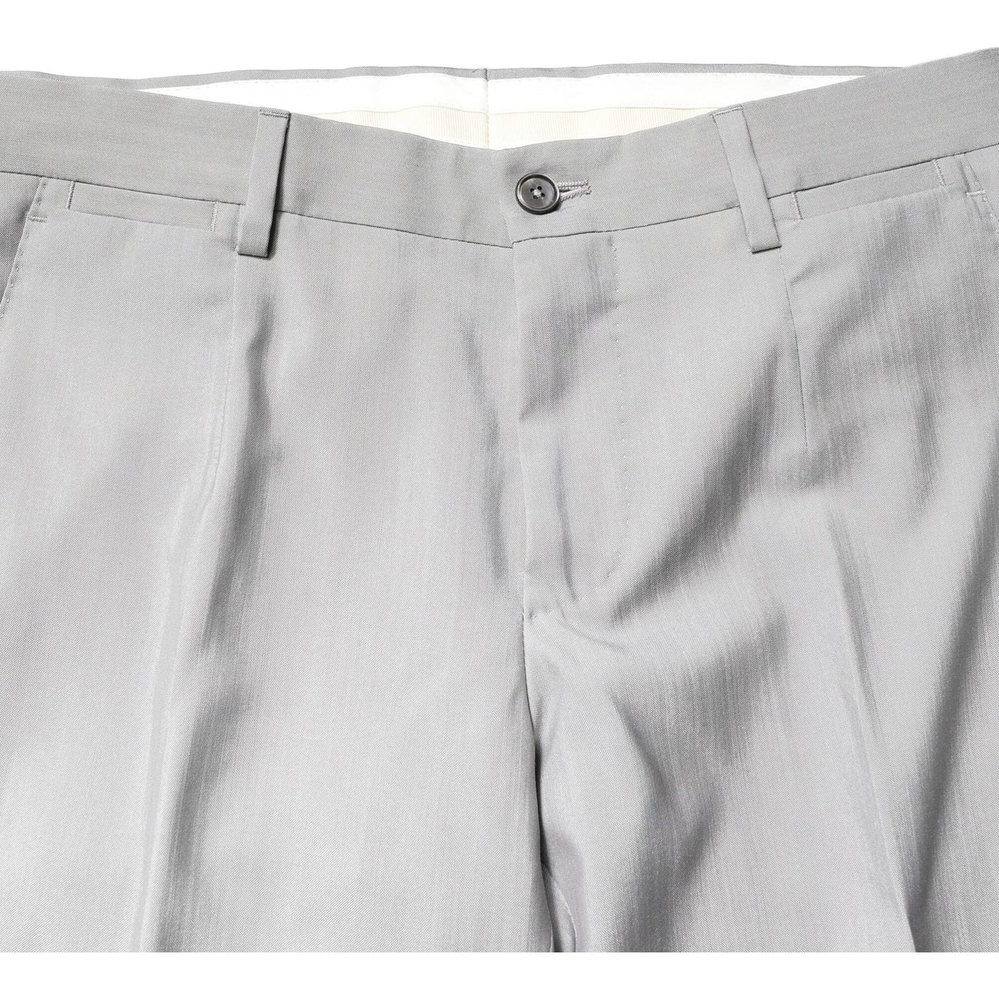 Dolce & Gabbana Light Gray Wool GOLD 2 Piece Formal Suit KOS2248-44